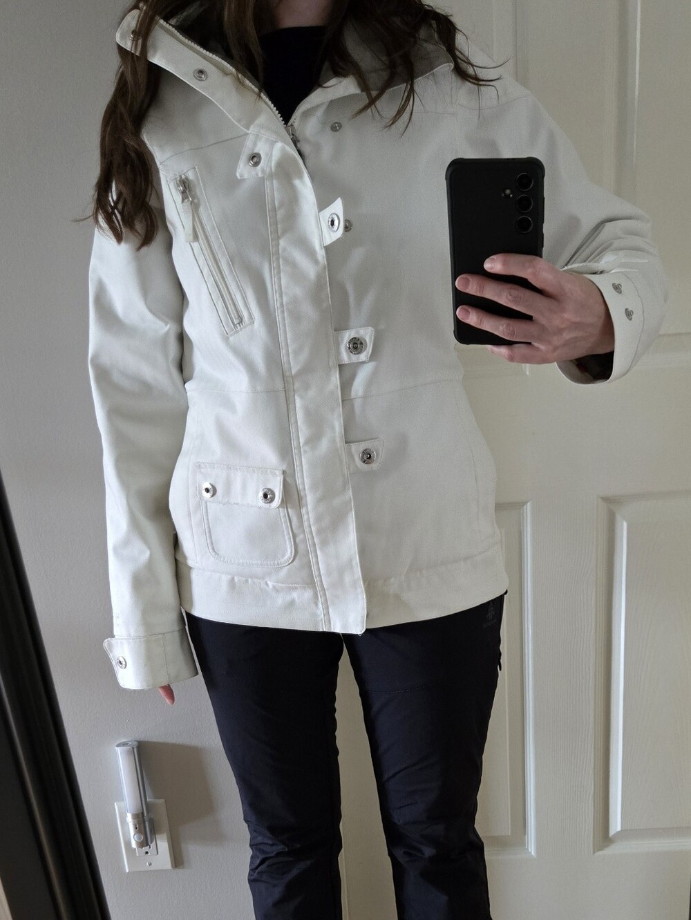 Burton DRYRIDE Women’s Snowboard Ski Jacket Medium White Hooded